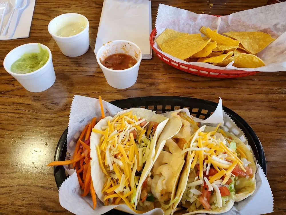 Shrimp Tacos Beef Tacos